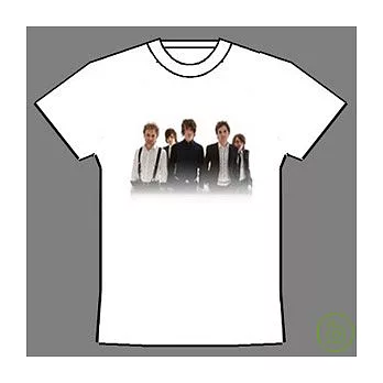 5次方樂團限量進口真人肖像白色T-Shirt (背面有2008年亞洲巡迴城市) (S)