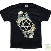 HIM / Skeleton & Heartagram Black - T-Shirt (S)