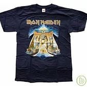 Iron Maiden / Powerslave Winsg Navy - T-Shirt (L)