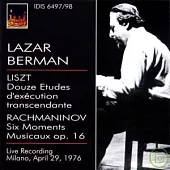 BERMAN, Lazar: Lazar Berman plays Liszt and Rachmaninov (29 April 1976) (2CD)