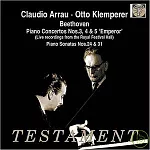Ludwig van Beethoven : Klavierkonzerte Nr.3-5 / Claudio Arrau / Otto Klemperer / Philharmonia Orchestra (2CD)