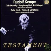 Tchaikovsky : Symphony No.6 ; Suite No. 3 - Theme & Variations / Rudolf Kempe