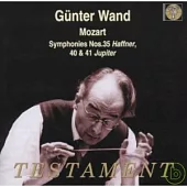 Wolfgang Amadeus Mozart : Symphonien Nr.35,40,41 / Gunter Wand / Gurzenich Orchestra of Cologne