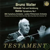Gustav Mahler : Symphonie Nr.1 / Bruno Walter / BBC Symphony Orchestra , London Philharmonic Orchestra