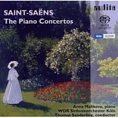 Saint-Saens: Complete Piano Concertos [2 Hybrid SACD] / WDR Sinfonieorchester Koln / Thomas Sanderling / Anna Malikova