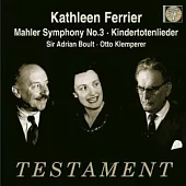 Gustav Mahler : Symphonie Nr.3 / Kathleen Ferrier / Adrian Boult , Otto Klemperer / BBC Symphony Orchestra (2CD)