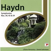 Haydn: Symphonies Nos. 45 59 & 39 / Derek Solomons / L’Estro Armonico