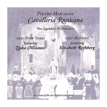 Mascagni: Cavalleria, Rusticana [2CD] / Gennaro Papi / Zinka Milanov / Alberto Erede / Elisabeth Rethberg