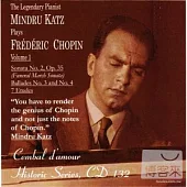 Mindru Katz / Mindru Katz Plays Fr?d?ric Chopin, Vol. 1
