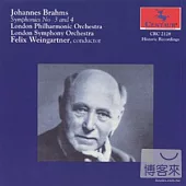 Brahms: Symphony No.3 & No.4 / Felix Weingartner & London Symphony Orchestra
