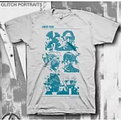 Linkin Park / Glitch Portrait Adult Silver T-Shirt (M)