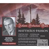 Bach: Matthaus-Passion (3CD) / Gunther Rmin