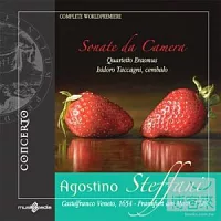 阿龔斯提諾．斯蒂法諾：室內奏鳴曲 / 艾拉斯慕斯四重奏（演奏）、伊薩多羅．塔卡尼（大鍵琴）(2CD)