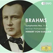 Brahms: Symphonies Nos.1-4 / Berliner Philharmoniker, Karajan (2CD)