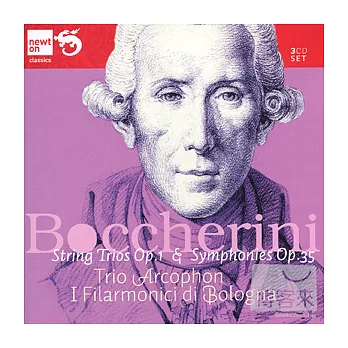 Luigi Boccherini: Six Trios Op.1, Six Sinfonias Op.35 / Trio Arcophon, Angelo Ephrikian & I Filarmonici di Bologna (3CD)