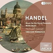 Handel:Music for the Royal Fireworks, Water Music / Trevor Pinnock,The English Concert (2CD)