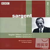 Vaughan Williams: Symphony No.4; Sibelius: Symphony No.4 / Sargent