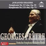 Pretre conducts Brahms symphony No.2 and No.3