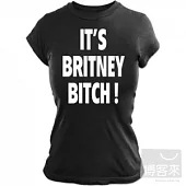 Britney 布蘭妮 / It’s Britney B**ch! 進口T恤 (黑.S.女版腰身型)