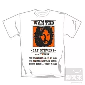 Cat Stevens 凱特史帝文斯 / Wanted 官方授權限量進口T恤 (白.M)