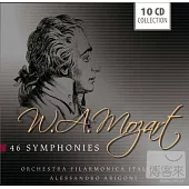 Wallet - Mozart: 46 Symphonies / Arigoni, Orchestra Filarmonica Italiana (10CD)