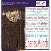 Munch with Boston/Live recording of Mozart, Beethoven, Mahler and Brahms / Munch