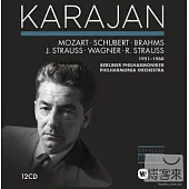 German music: Mozart / Schubert / Brahms / J. Strauss / Wagner / R. Strauss 1951-1960 / Herbert von Karajan (12CD)
