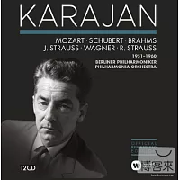卡拉揚逝世25週年紀念〈四〉卡拉揚指揮德奧音樂 1951-1960 / 卡拉揚〈指揮〉愛樂管弦樂團與柏林愛樂 (12CD)