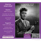 Henry Merckel plays Brahms, Bach and Paganini / Henry Merckel