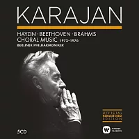 卡拉揚逝世25週年紀念〈十〉卡拉揚指揮合唱曲與人聲音樂〈二〉1972-1976 / 卡拉揚〈指揮〉柏林愛樂、柏林德意志歌劇院合唱團 (5CD)