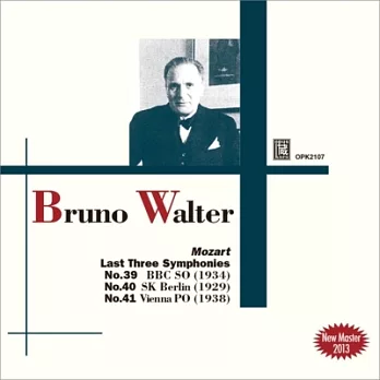 Bruno Walter conducts Mozart last three symphonies