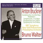 Walter conducts Bruckner symphony No.4,7,8,9 Live recording / Bruno Walter (4CD)