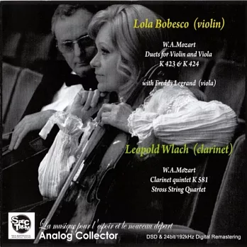 Mozart : Duet for Violin and Viola K.423 & K.424 / Lola Bobesco (Violin), Freddy Legrand (Viola)