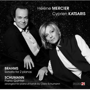 Cyprien Katsaris and Mercier/ Brahms and Schumann piano quintet (piano version) / Cyprien Katsaris, Helene Mercier
