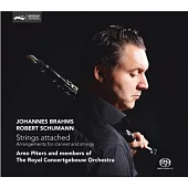 Brahms and Schumann clarinet sonata~Arrangements for clarinet and string quartet / Arno Piters (SACD Hybrid)