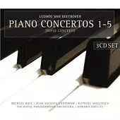 Beethoven: Piano Concertos Nos. 1-5 & Triple Concerto / Michael Roll, Jacques Kantorow, Raphael Wallfisch (3CD)