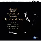 布拉姆斯：第一、二號鋼琴協奏曲 / 阿勞〈鋼琴〉朱里尼〈指揮〉愛樂管弦樂團 (2CD)