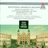 Mozart: Missa Solemnis K. 337, Litaniae K. 125, Regina Coeli K. 276 / Harnoncourt