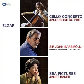 艾爾加：大提琴協奏曲&海景 / 杜普蕾〈大提琴〉珍娜．貝克〈次女高音〉巴畢羅里〈指揮〉倫敦交響樂團〉(180g) LP黑膠唱片 (歐洲進口盤)