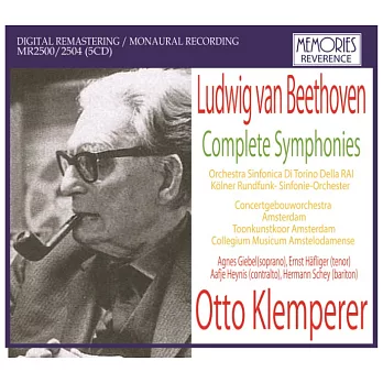 克倫培勒戰後回歸皇家大會堂的貝多芬交響曲實況錄音 (5CD)