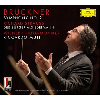 布魯克納：第二號交響曲、 理查‧史特勞斯：中產階級仕紳 / 歐匹茲 / 鋼琴、慕提指揮 / 維也納愛樂 (2CD)