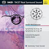 蕭士塔高維契：第五、九號交響曲(SACD)/安德拉斯凱勒/布達佩斯協奏曲樂團