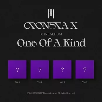 MONSTA X - ONE OF A KIND (MINI ALBUM) 迷你專輯 (韓國進口版) 4版隨機
