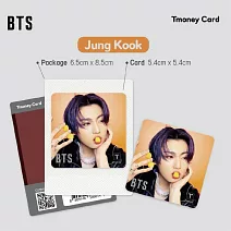 官方週邊商品 防彈少年團 BTS X T-MONEY CARD 方卡 交通卡【JUNGKOOK】(韓國進口版)