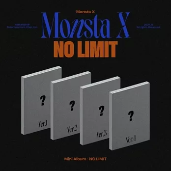 MONSTA X - NO LIMIT (10TH MINI ALBUM) 迷你十輯 (韓國進口版) 4版合購