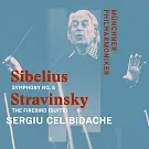 西貝流士: 降E大調第5號交響曲&史特拉汶斯基: 火鳥 / 傑利畢達克〈指揮〉/ 慕尼黑愛樂 (歐洲進口盤)
