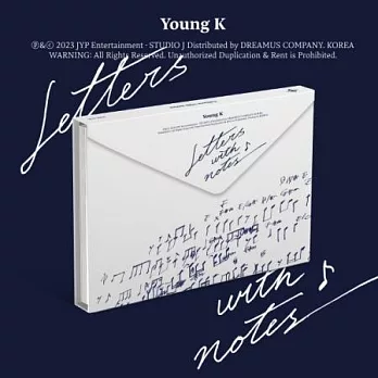 姜永晛 YOUNG K (DAY6) - LETTERS WITH NOT 正規一輯 PHOTOBOOK版 隨機版 (韓國進口版)