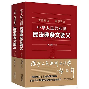 中華人民共和國民法典條文要義（上下）
