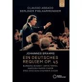 布拉姆斯:德意志安魂曲 / 邦妮〈女高音〉/ 特菲爾〈男中音〉/ 阿巴多〈指揮〉/ 柏林愛樂與瑞典廣播合唱團、艾瑞克森室內合唱團 歐洲進口盤 (DVD)
