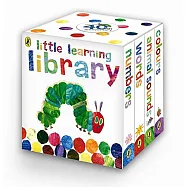 好餓的毛毛蟲:小小圖書館4冊套書(附書盒)The Very Hungry Caterpillar: Little Learning Library